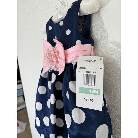 Rare Editions New polka dot dress‎ 18m - Picture 3 of 5